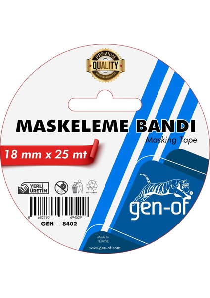 Maskeleme Bandı 18X25 M (GEN-8402)