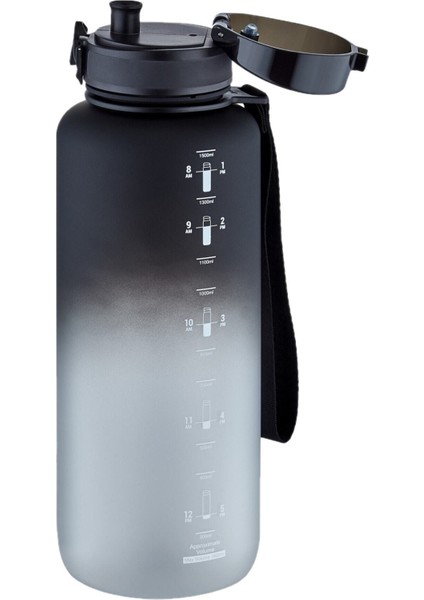 1500ML Renkli Soft Touch Çift Renk Tritan Su Şişesi, Motivasyonlu ve Şık Tasarım fiyatları