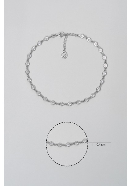 Rosalinda 18 Ayar Beyaz Altın Kaplama 25 cm Gümüş Hal Hal modelleri