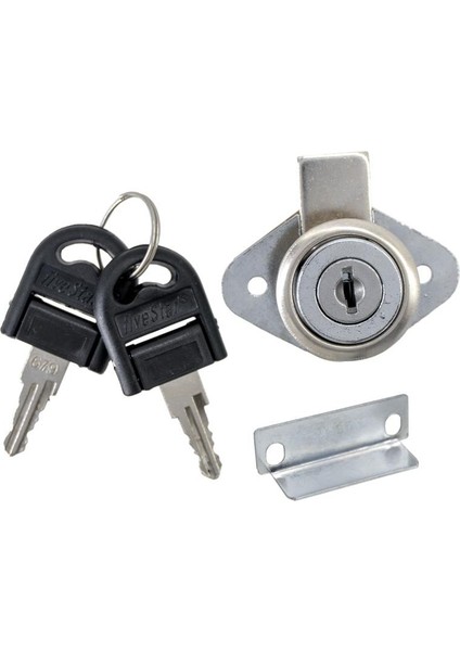 FCK004 Katlanır Anahtarlı Oval Çekmece Kilidi 22 mm