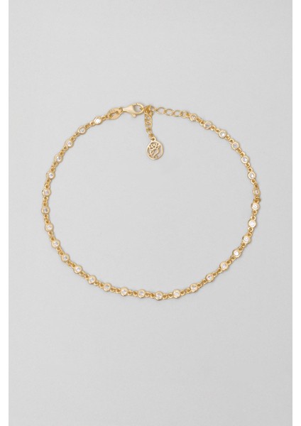 Lavinya 18 Ayar Sarı Altın Kaplama 25 cm Gümüş Hal Hal