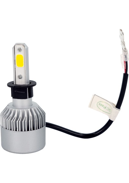 360 Slim LED Fanlı Xenon Far Lambası Limon Sarısı H3 Soket ile Uyumlu fırsatları