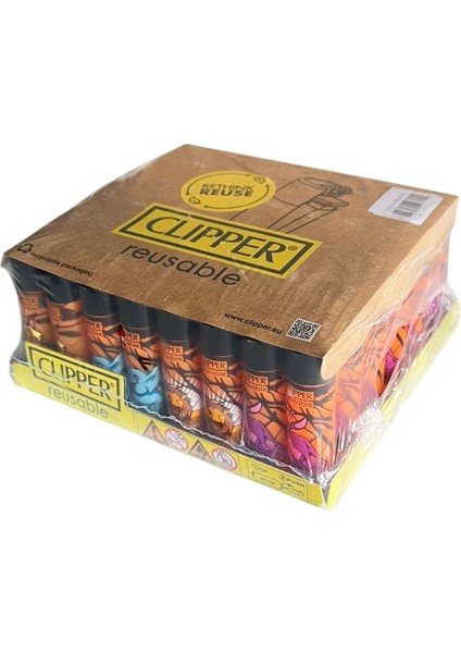 Clippet Clipper Pocket Hayvan Desenli Taşlı Çakmak 48 Adet 9351 fiyatları