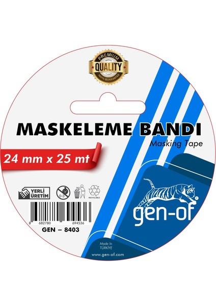 Maskeleme Bandı 24X25 M (GEN-8403)