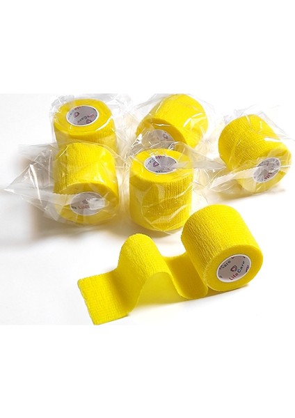 Yapışkan Bandaj 5cm x 4,5m, Sarı, Esnek ve Kullanışlı Sağlık Ürünleri