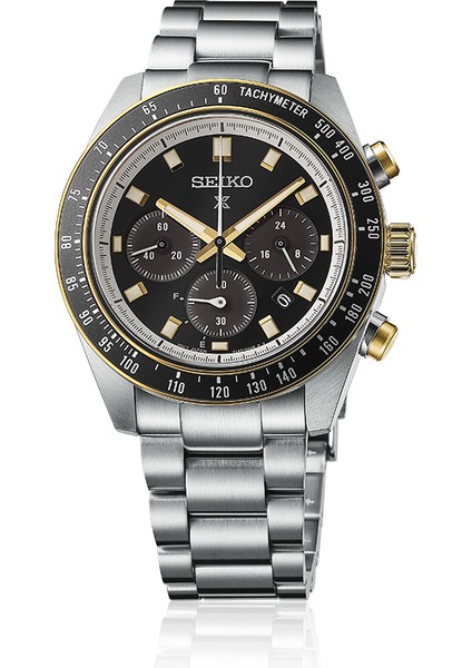 SSC941 Time Saat Garantili Tachymeter Solar Mekanizma Safir Çizilmez Cam 10 Atm Suya Dayanıklı Metalik Renk Erkek Kol Saati