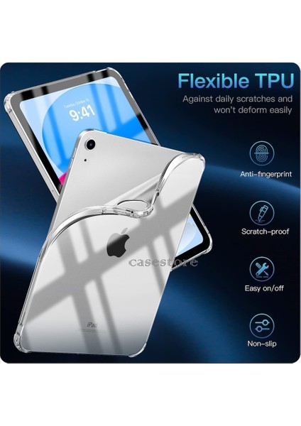 Ipad 11.nesil A16 2025 Uyumlu Kılıf Kenarları Darbe Önleyici Esnek Antishock Şeffaf Silikon Kapak indirimleri