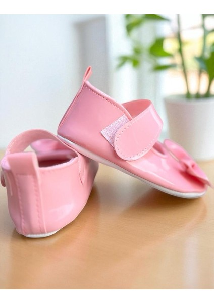 Fiyonklu Rugan Bebe Babet Patik Pembe fiyatları