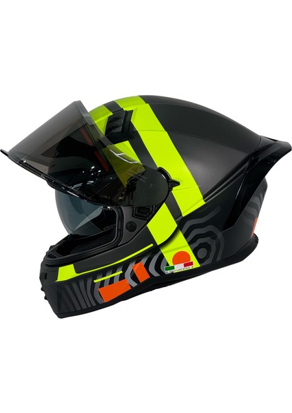 869 Strıp Black Yellow Kask modelleri