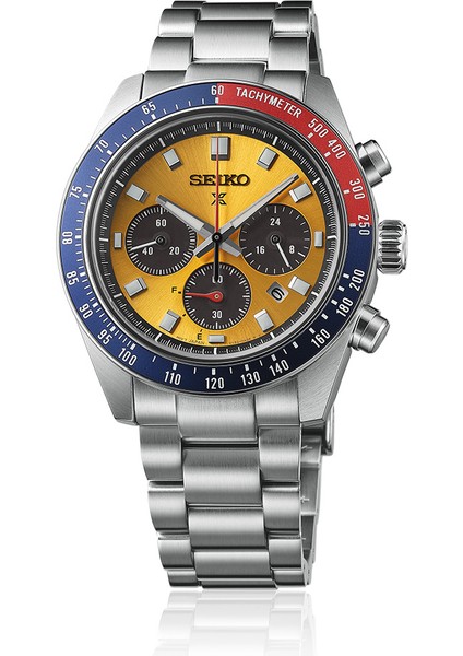 SSC947 Time Saat Garantili Tachymeter Solar Mekanizma Safir Çizilmez Cam 10 Atm Suya Dayanıklı Metalik Renk Erkek Kol Saati