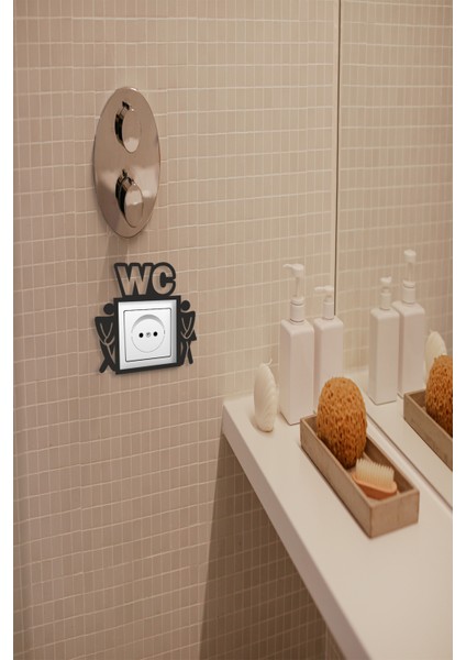 Tuvalet Priz- Wc Priz Duvar Dekarasyonu modelleri