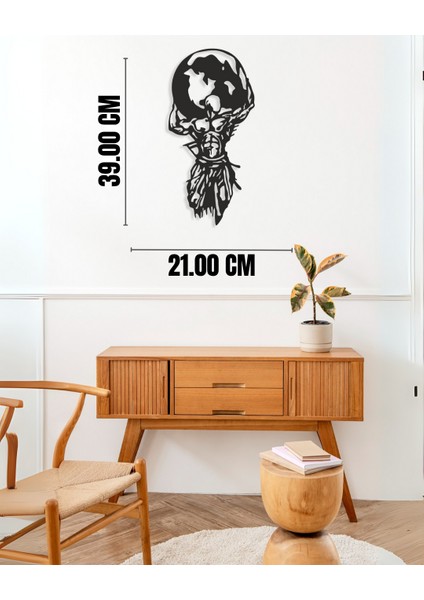 Concept Atlas Mdf Duvar Dekorasyon Lazer Kesim 39x21 Cm
