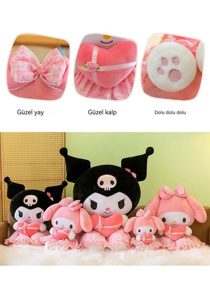 Çocuk Doğum Günü Hediyesi Için Sanrio Cool Kuromi Melody Peluş Oyuncak Bebek (Yurt Dışından) fiyatları