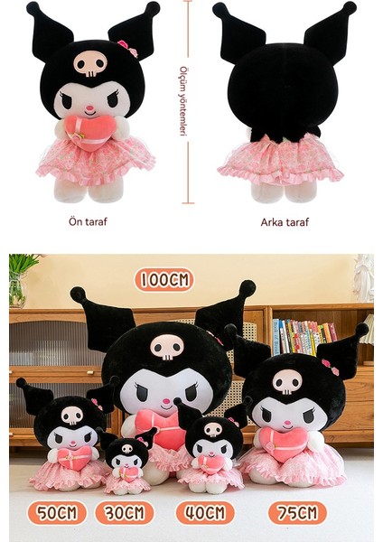 Çocuk Doğum Günü Hediyesi Için Sanrio Cool Kuromi Melody Peluş Oyuncak Bebek (Yurt Dışından) modelleri