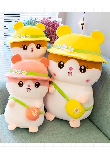 Luxıxı 45CM Hamster Yastık Sevimli Büyük Süper Yumuşak Fare Peluş Oyuncak Çocuk Kız (Yurt Dışından) fırsatları