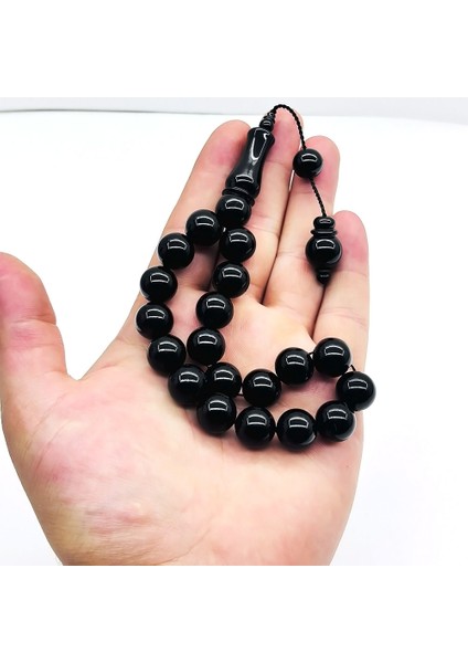 13 x 13 mm Kumpaslı Efe Maskot Erzurum Oltu Taşı Tesbih fiyatları