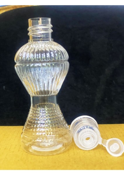 50 cc Beyaz Plastik Şişe, Ince Belli, Flip Top Kapak, 32 Adet Set