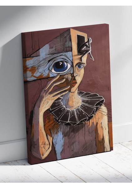 Çağdaş Sanat Insan Figürü Özgün ve Çarpıcı Ev Dekoru %100 Pamuk Kanvas modelleri