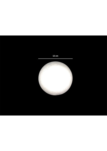 Beyaz 12 cm Strafor Top Küre, Hafif ve Dayanıklı Dekorasyon Malzemesi