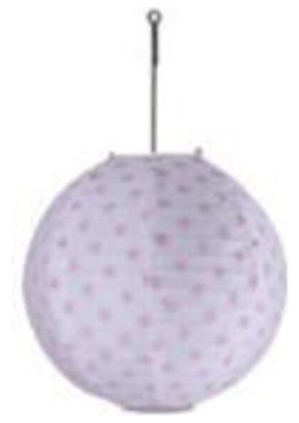 Puantiyeli Büyük Pembe Çin Feneri, Şık ve Renkli Dekoratif Aksesuar fiyatları