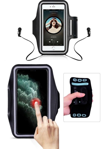 Siyah Spor Kol Bandı, Telefon Tutucu ve Kılıf Uyumu, Koşu ve Spor Için Ideal fiyatları