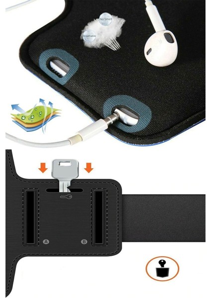 Siyah Spor Kol Bandı, Telefon Tutucu ve Kılıf Uyumu, Koşu ve Spor Için Ideal indirimleri