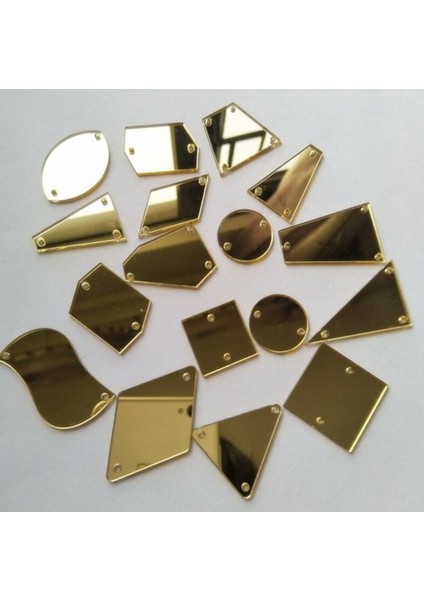 Sarı 75 Adet 4cm Akrilik Delikli Yapışkanlı Dağıtmalık Seti