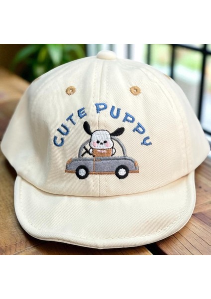1/3 Yaş Puppy Erkek Çocuk Kep (48-50 Cm) Ekru