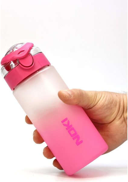 Geniş Ağızlı Tritan Su Şişesi, 500 Ml, Pembe, Spor ve Günlük Kullanım Için 0109