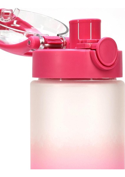 Geniş Ağızlı Tritan Su Şişesi, 500 Ml, Pembe, Spor ve Günlük Kullanım Için 0109