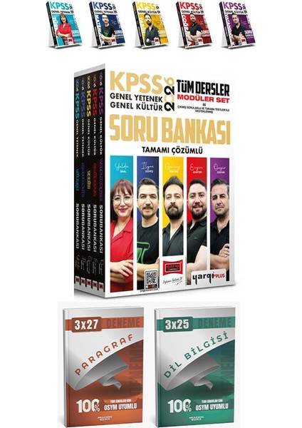 Yargı + Anla Kazan 2026 Kpss Gygk Modüler Soru Bankası + Paragraf Dil Bilgisi Deneme 7 Li Set fiyatları