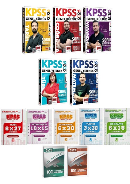 Yargı + Bigelio 2026 Kpss Gygk Lisans Tüm Dersler Soru + Deneme + Anla Kazan Deneme 12 Li Set