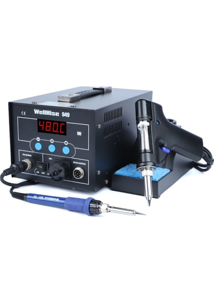 WellHise 949 Vakumlu Havya İstasyonu Lehim Sökme Tabancalı Isı Ayarlı modelleri