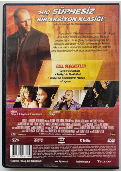 Tetikçi Jason Ststham DVD (Orijinal Dönem Baskı Dvd) fiyatları