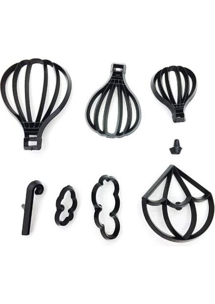 Şeker Hamuru Kalıbı Ballon Fondan Kesiciler 8 Parça