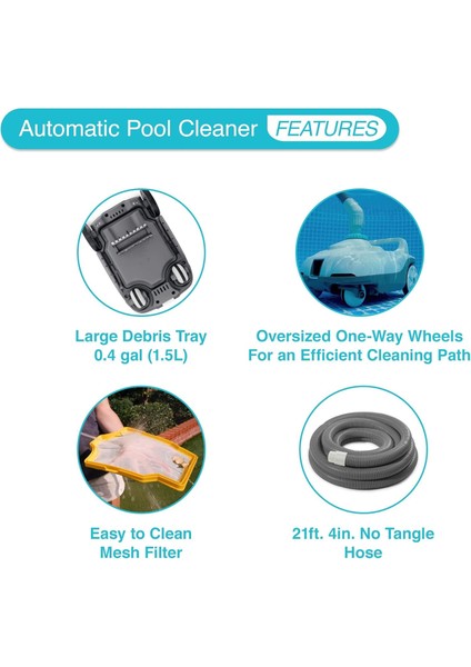 ZX100 Auto Pool Cleaner Havuz Süpürgesi fırsatları