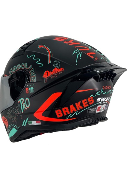 869 Drıft Black Red Kask modelleri