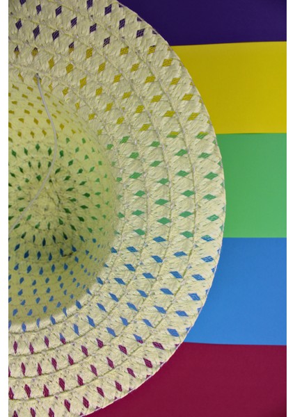 Hasır Görünümlü Kız Çocuk Şapkası1-6 Yaş fiyatları