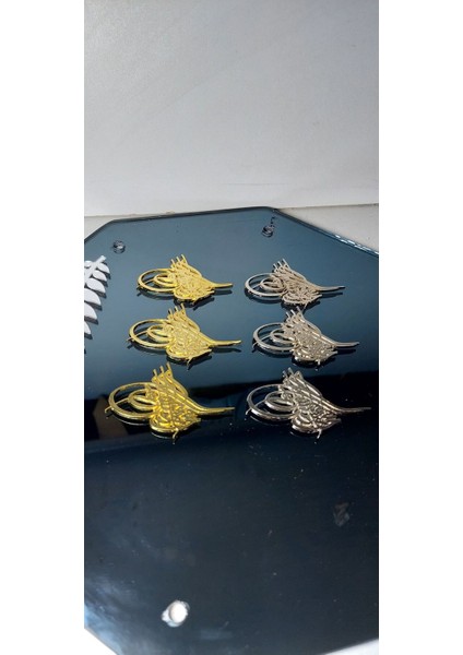 Gümüş ve Altın Karışık Osmanlı Motifleri, 20 Adet Paket