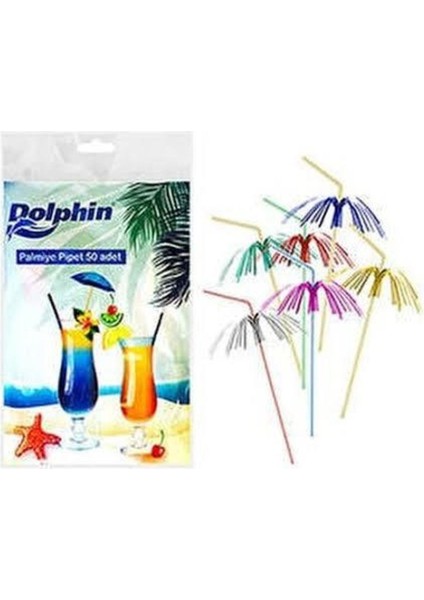 Çok Renkli Pipetler 50'li, Şık ve Dayanıklı, Eğlenceli Içecekler Için Ideal