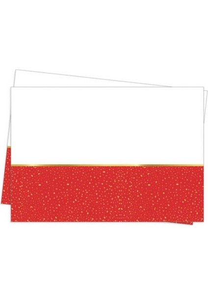 Kırmızı Masa Örtüsü 120X180, Şık ve Renkli Parti Dekoru