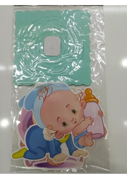 Mavi Renkli Partymarty Uzar Süs Bebek Figürü, Şık ve Eğlenceli Dekorasyon Parçası