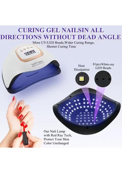 Sun x 25 Max Uv Led Kurutucu (380 Watt- 81 Led) fırsatları