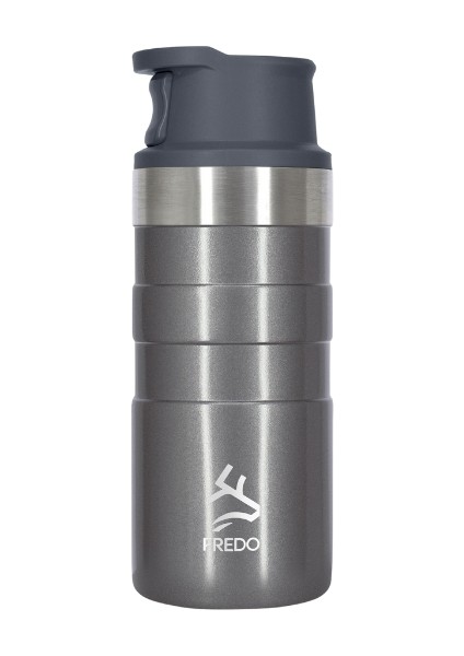 Comfort Therm Paslanmaz Çelik Metalik Gri Termos Bardak, Mug 350ML