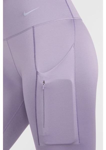 Trainng Go Dri Fit Infinalock High Rise 7/8 Leggings 6 Cepli Toparlayıcı Yüksek Belli Reflektörlü Antrenman Taytı Mor fırsatları