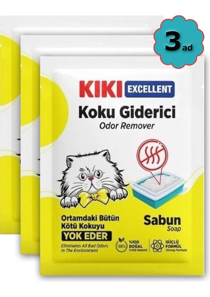 - Kedi Kumu Koku Giderici - 3AD * 25GR / Sabun Kokulu