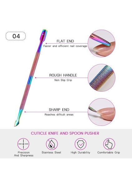 Rainbow serisi çift taraflı pusher (38326-4)