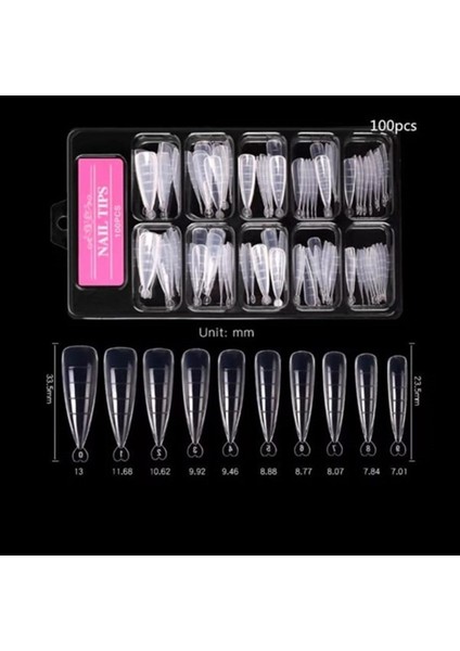 Stiletto Sivri Tips (Kompozit) ve Mandal Set fiyatları