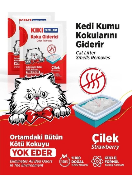 - Kedi Kumu Koku Giderici - 3AD * 25GR / Çilek Kokulu fiyatları
