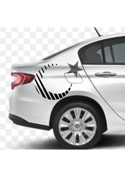 Ay Yıldız Türk Bayrağı Türkiye Sticker Araba Oto Motosiklet Karavan Etiket 02010